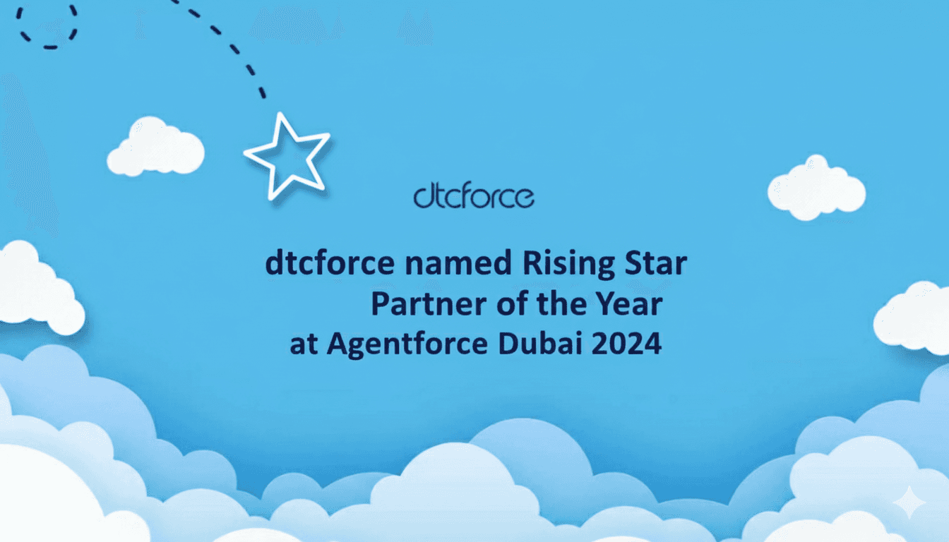 dtcforce Named Rising Star Partner of the Year at Agentforce Dubai 2024 - A Defining Moment of Growth and Innovation